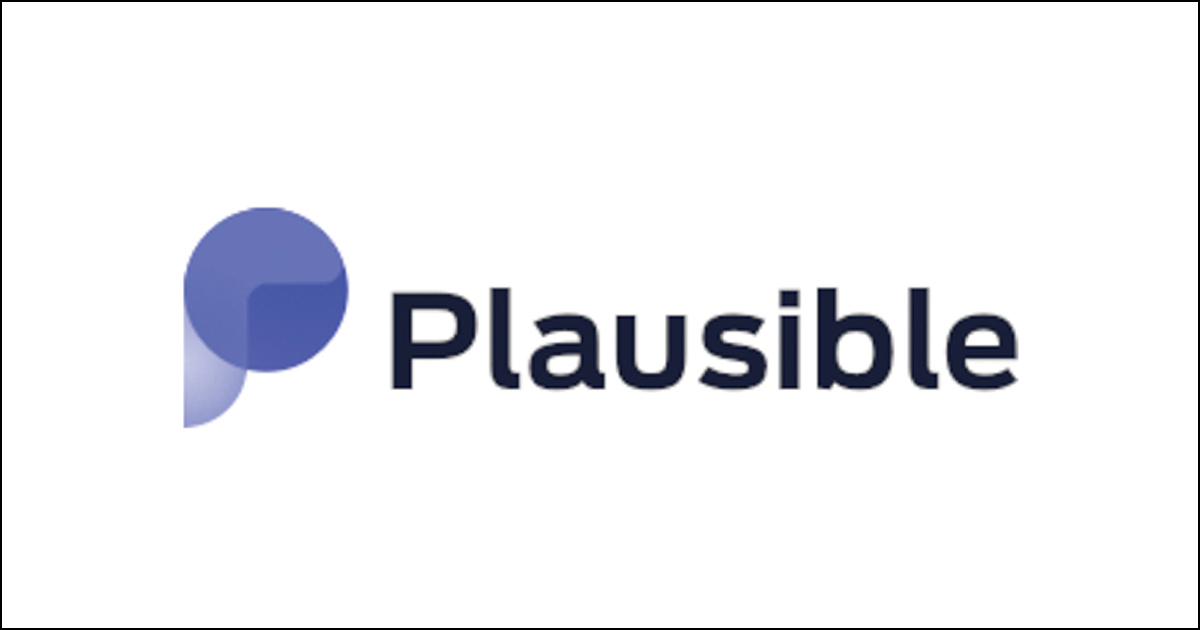 Plausible Analytics logo.